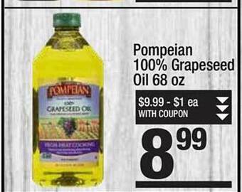 Super King Markets Pompeian 100% grapeseed oil offer