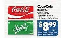 Vallarta Supermarkets Coca-cola diet coke, zero, sprite or fanta offer