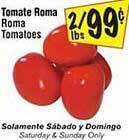 El Super Roma tomatoes offer
