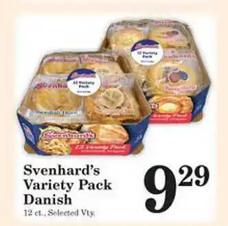 Harvest Foods Svenhard's variety pack danish offer