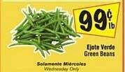 El Super Green beans offer