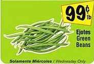 Fiesta Mart Ejotes green beans offer