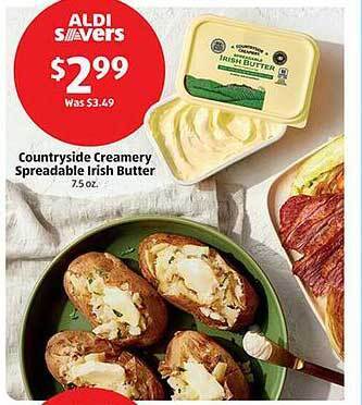 Aldi Countryside creamery spreadable irish butter offer