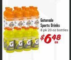Brookshire Brothers Gatorade sports drinks offer
