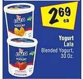 El Super Lala blended yogurt offer