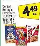 El Super Cereal kellogg's family size special k offer