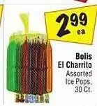 El Super Bolis el charrito assorted ice pops offer
