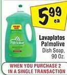El Super Palmolive dish soap offer