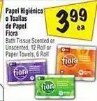 El Super Fiora bath tissue scented or unscented 12 roll or paper towels offer