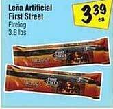 Leña artificial first street