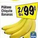 Fiesta Mart Plátano chiquila bananas offer
