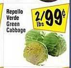 Fiesta Mart Repollo verde green cabbage offer