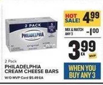 Food Lion Philadelphia cream cheese bars offer