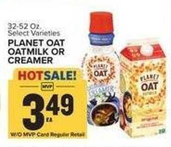 Food Lion Planet oat oatmilk or creamer offer