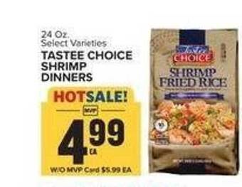 Food Lion Tastee choice shrimp dinners offer