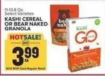 Food Lion Kashi cereal or bear naked granola offer