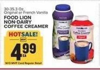 Food Lion Food lion non-dairy coffee creamer offer