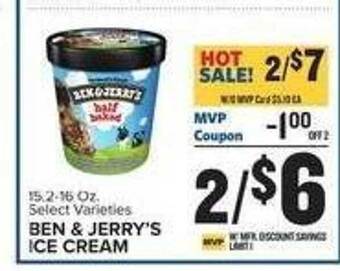 Food Lion Ben & jerry's ice cream offer