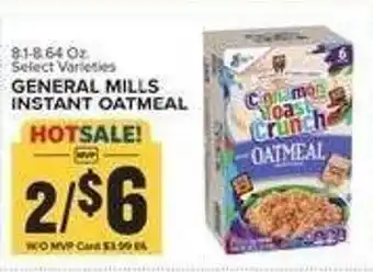 Food Lion General mills instant oatmeal offer