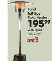 Bond tall gas patio heater