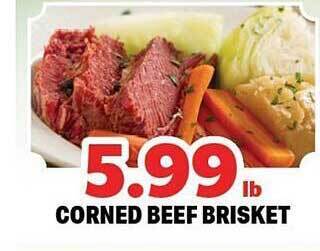 Holiday Foods Corned beef brisket offer