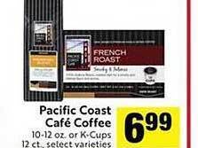 Lucky Supermarkets Pacific coast café coffee offer