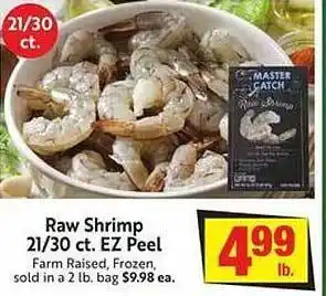 Lucky Supermarkets Raw shrimp 21-30 ct. ez peel offer