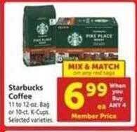 Safeway Starbucks coffee offer
