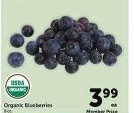 Safeway Organic blueberries offer