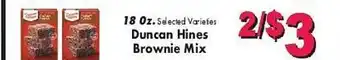 Super One Foods Duncan hines brownie mix offer