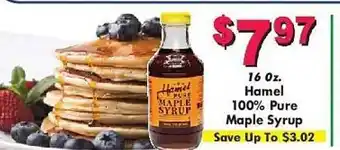 Hamel 100% pure maple syrup