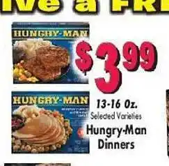 Selected varieties hungry-man dinners