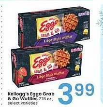 Albertsons Kellogg's eggo grab & go waffles offer