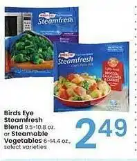 Albertsons Birds eye steamfresh blend or steamable vegetables offer