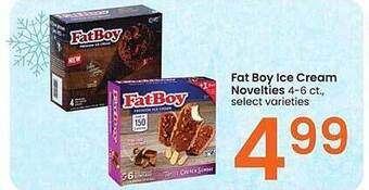 Albertsons Fat boy ice cream novelties offer