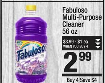 Super King Markets Fabuloso multi-purpose cleaner offer