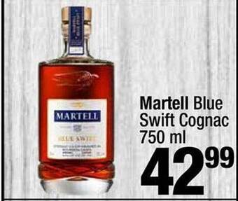 Super King Markets Martell blue swift cognac offer