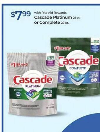 Rite Aid Cascade platinum or complete offer
