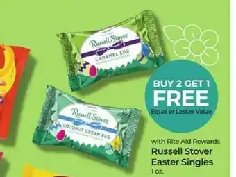 Rite Aid Russell stover easter singles offer