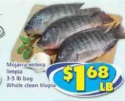Savers Cost Plus Whole clean tilapia offer