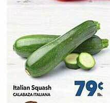 Vallarta Supermarkets Italian squash offer