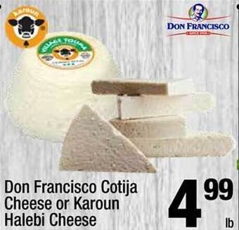 Super King Markets Don francisco cotija cheese or karoun halebi cheese offer