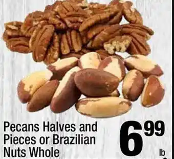 Super King Markets Pecans halves and pieces or brazilian nuts whole offer