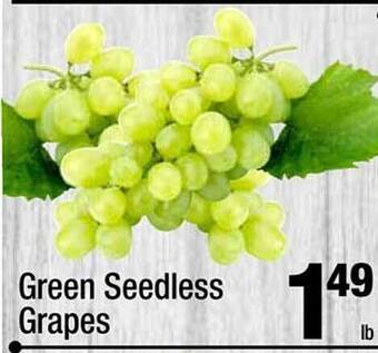 Super King Markets Green seedless grapes offer