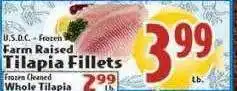 Butera Farm raised tilapia fillets offer