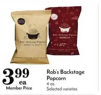 Food Pavilion Rob's backstage popcorn offer