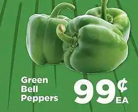 IGA Green bell peppers offer