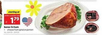 Lidl Bone-in ham offer