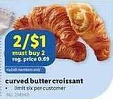 Lidl Curved butter croissant offer