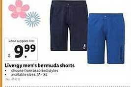 Lidl Livergy men's bermuda shorts offer